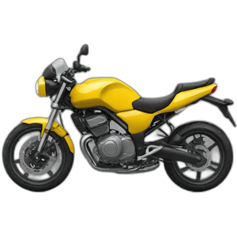 yellow motorbike top view emoji