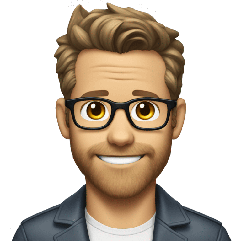 ryan reynolds if he was an anthropomorphic  cat emoji