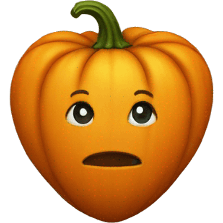 pumpkin heart emoji