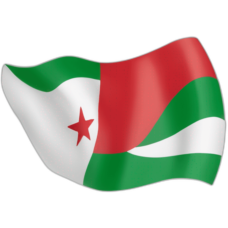 algérien avec le drapeau de l’algérie  emoji