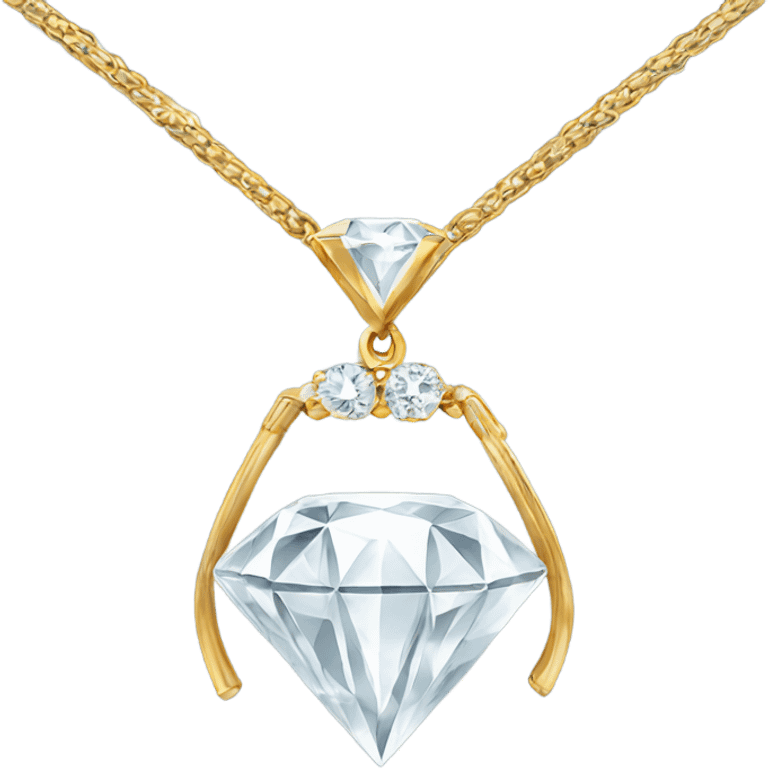 luxury diamond necklace  emoji