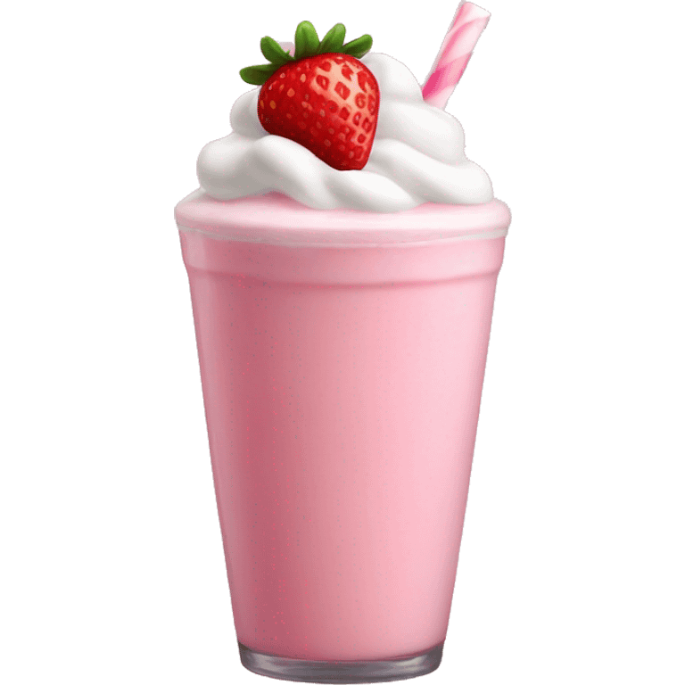 strawberry milkshake  emoji