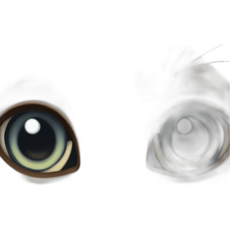 Cat stare at you with large eye's emoji