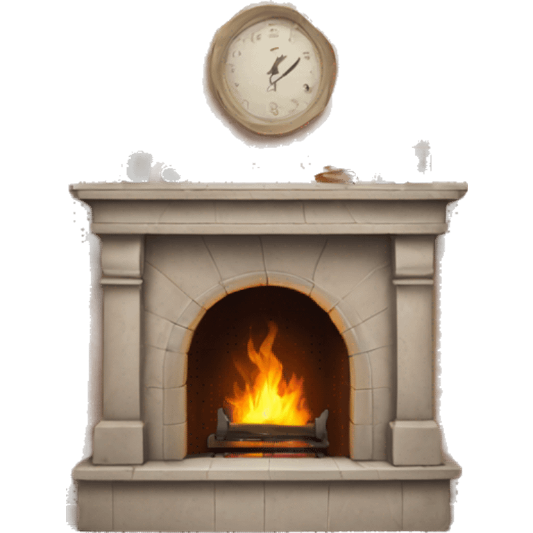 Aesthetic fireplace emoji