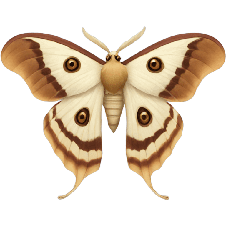 Silk moth  emoji