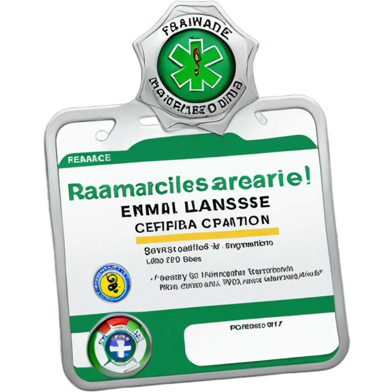 Paramedic license emoji