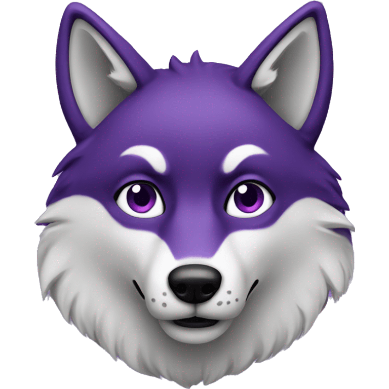 Purple wolf  emoji