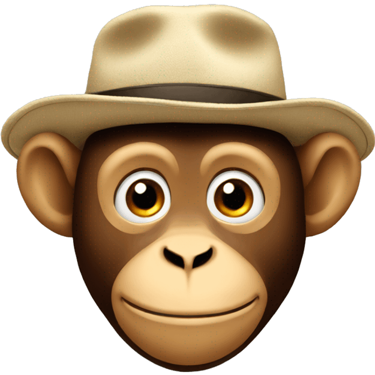 monkey with a hat emoji