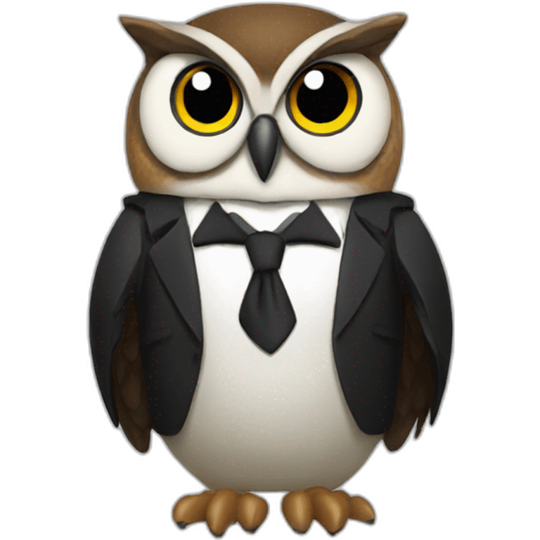 James Bond owl emoji