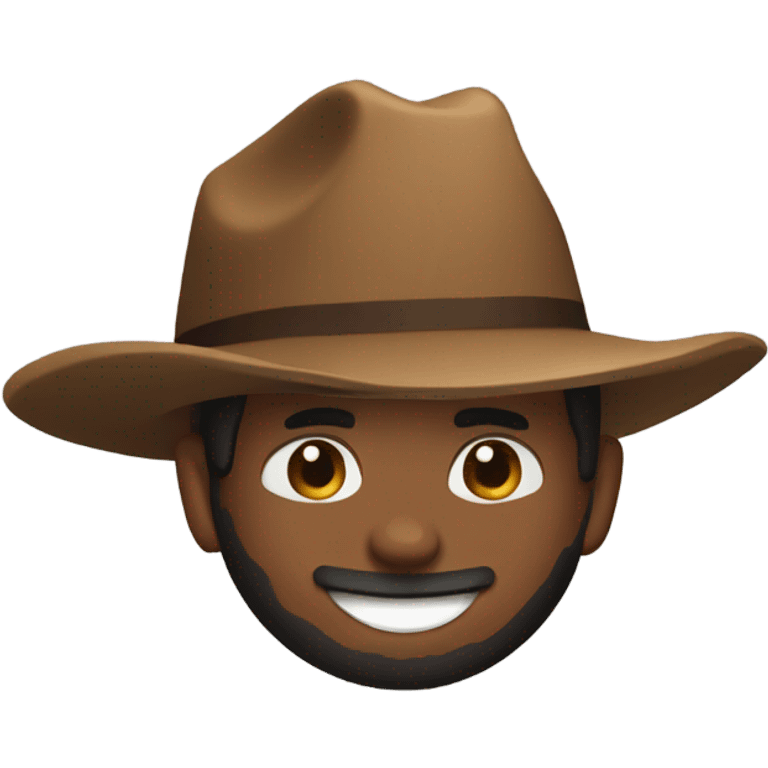 Brown man bull riding emoji