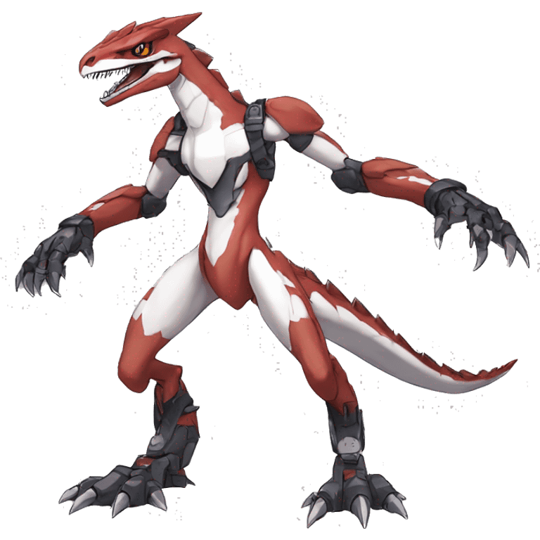  Cool Edgy Digimon-Fakemon-Guilmon-Velociraptor-Dragon-Mecha full body emoji