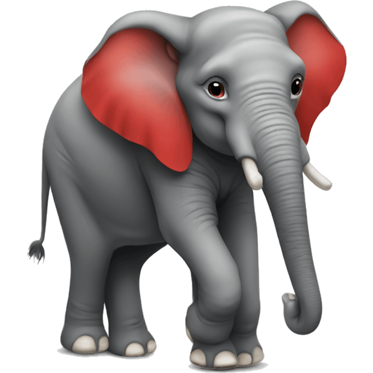 elephant wearing red shirt emoji