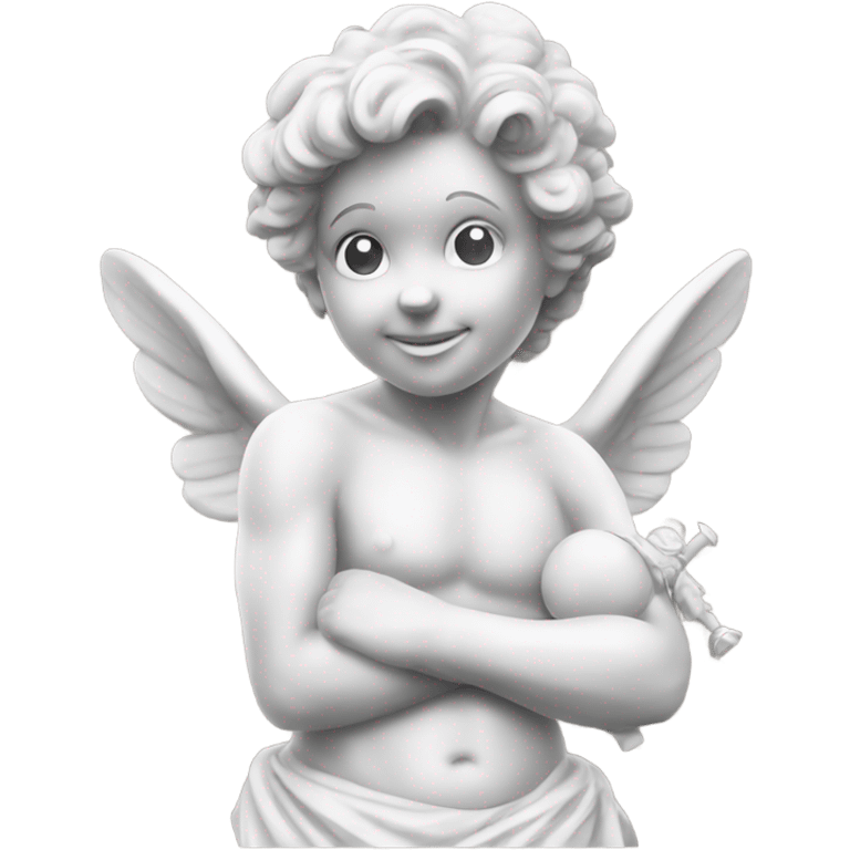 Victorian cupid statue emoji