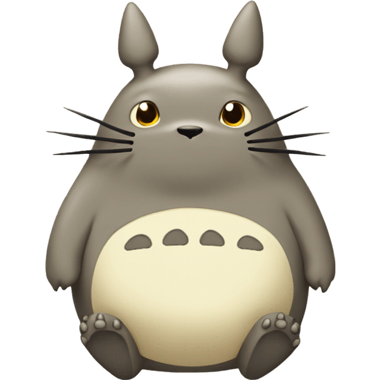 Cute Totoro beige  emoji