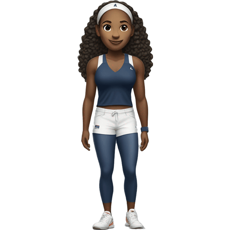 Serena Williams, wearing abercrombie & fitch clothes emoji