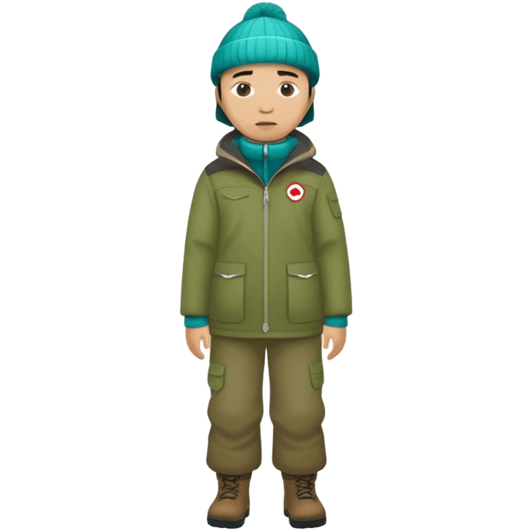 greenland citizen standing full scale emoji