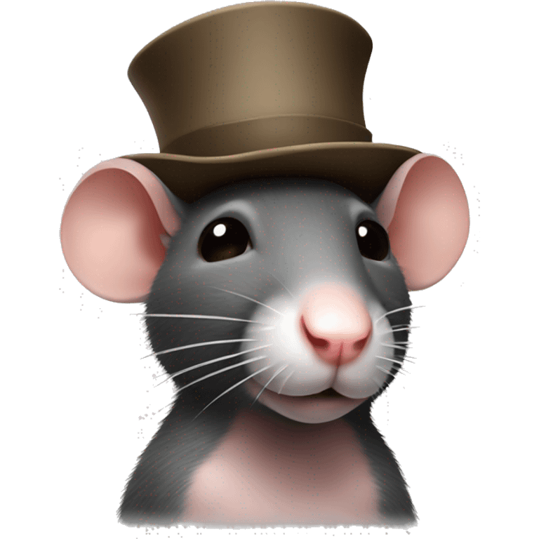 rat ith a hat emoji