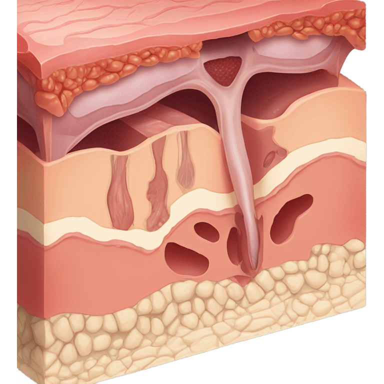 Skin cross section   emoji