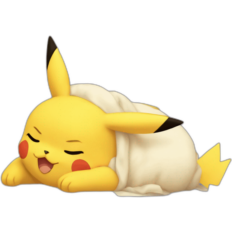 Pikachu sleeping emoji