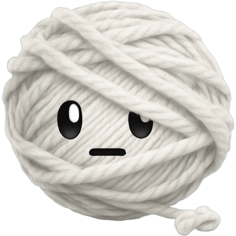 White ball of yarn emoji