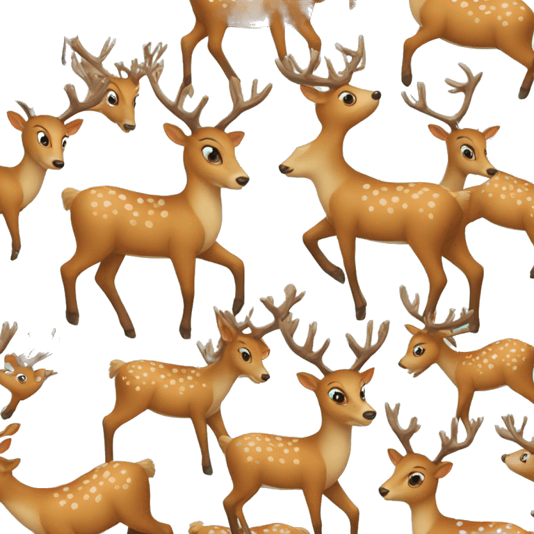 A beautiful Christmas toy in the form of a deer emoji