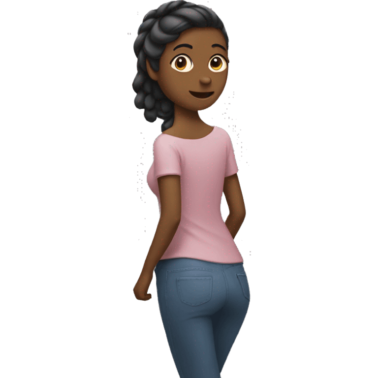 woman with back ach emoji