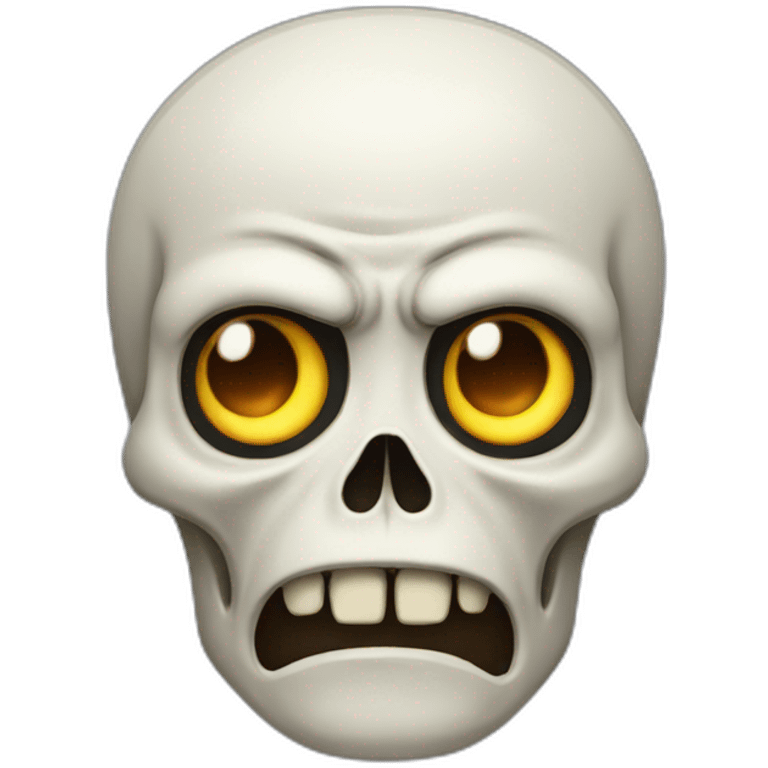 Angry skelwton emoji