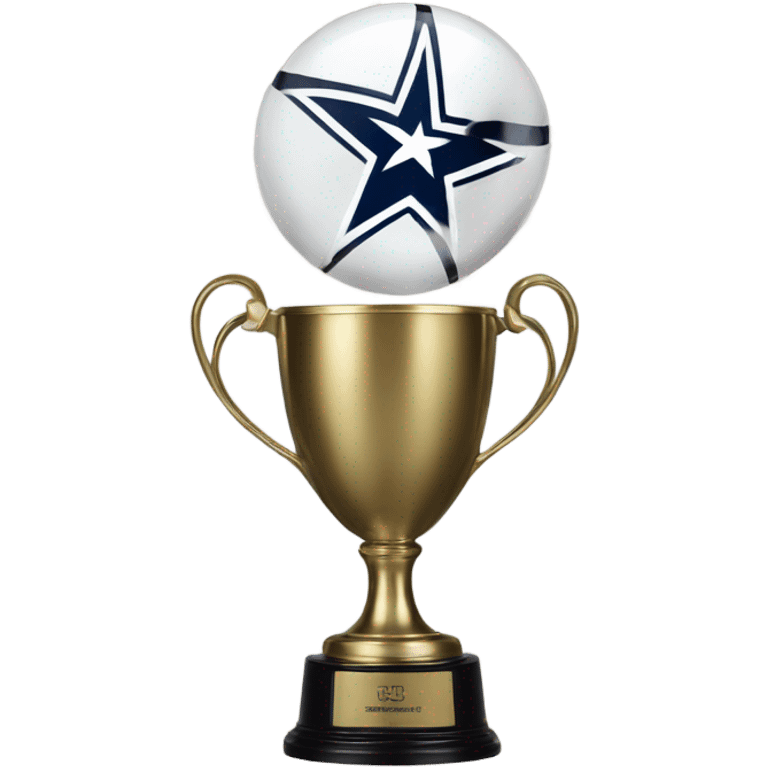 Spurs logo on a trophy emoji