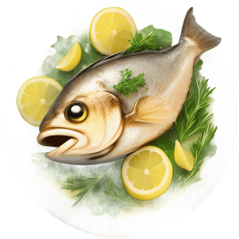 Cooking fish emoji