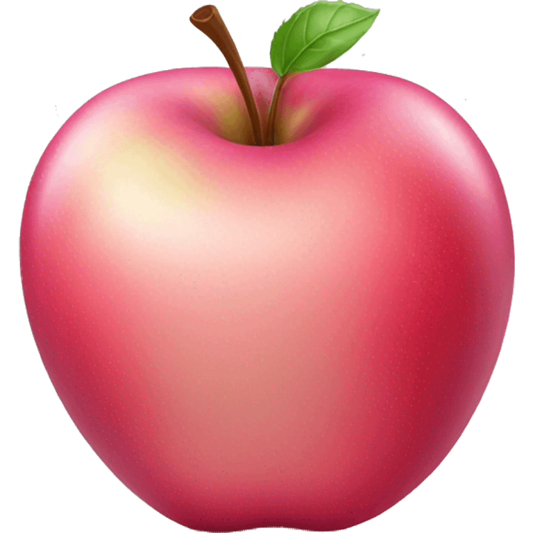 Pink apple emoji