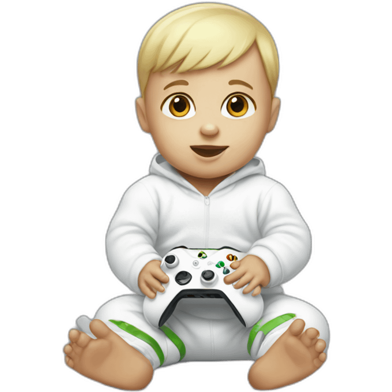 white Baby with Xbox emoji