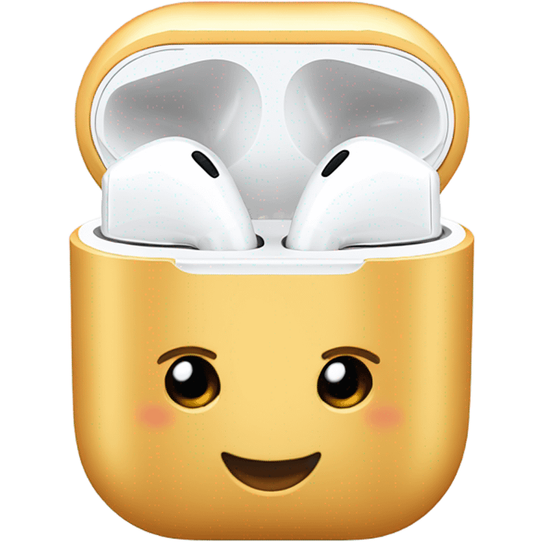 airpods with one airpod out if the case emoji