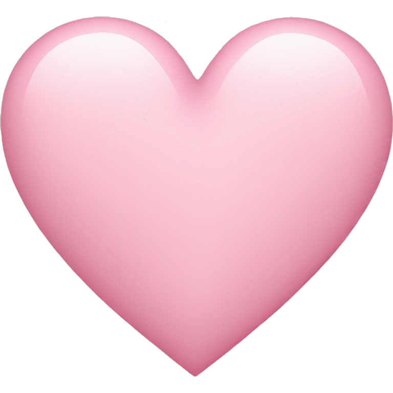 Light pink heart  emoji