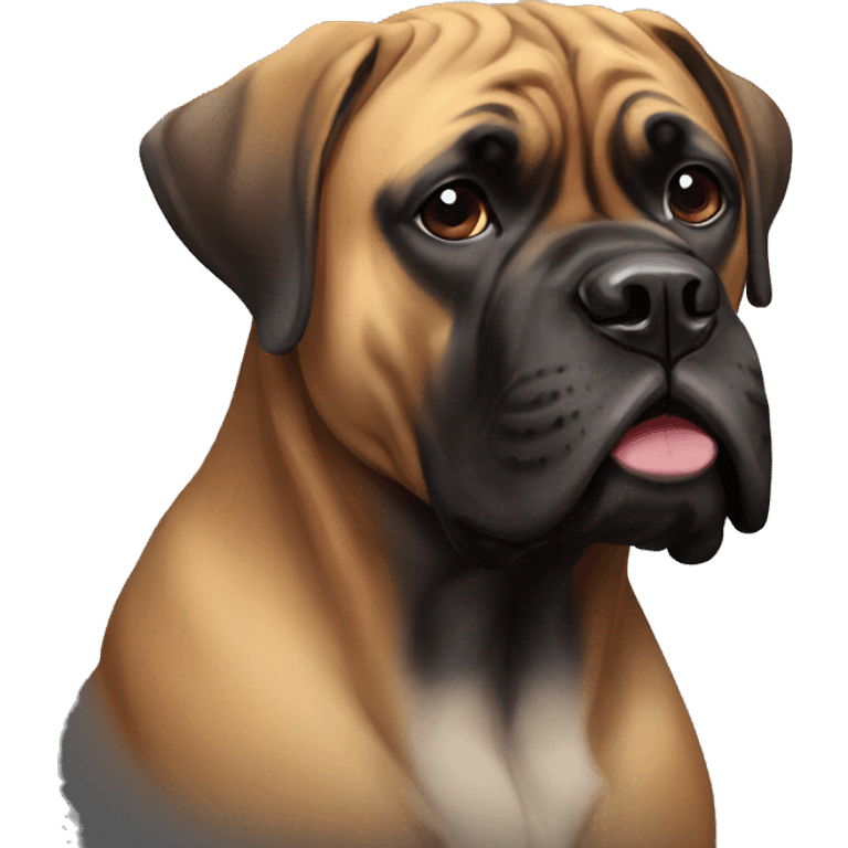 Black bullmastiff  emoji