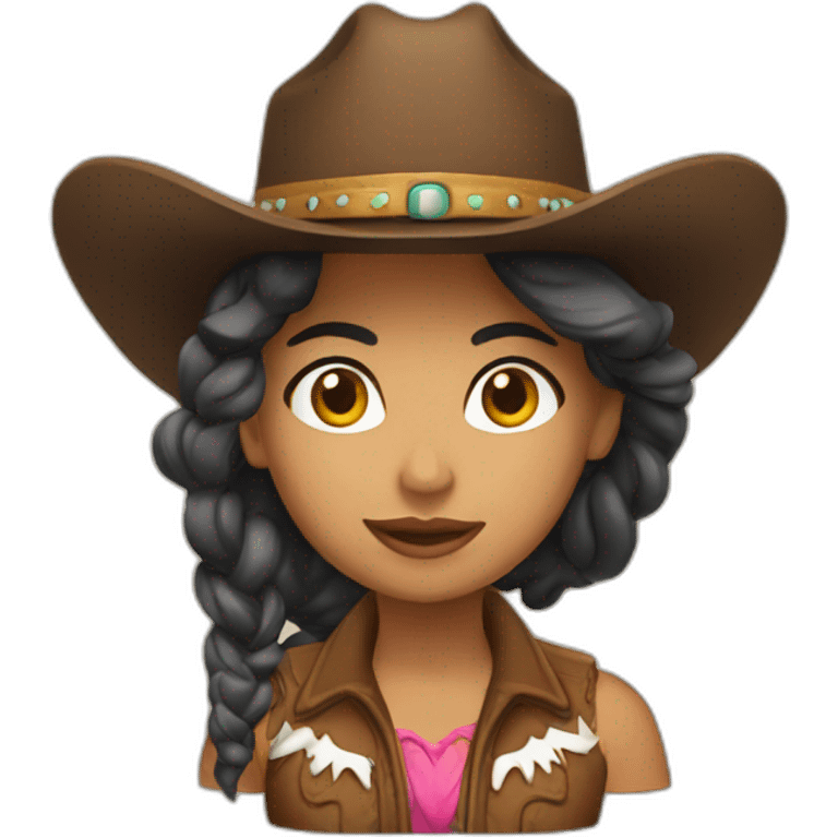 Latino Cowgirl emoji