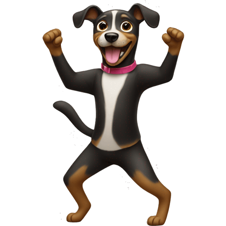 dog dancing emoji