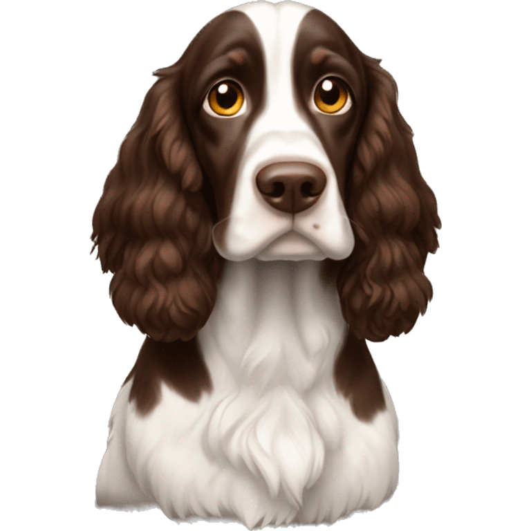 Brown tri color springer emoji