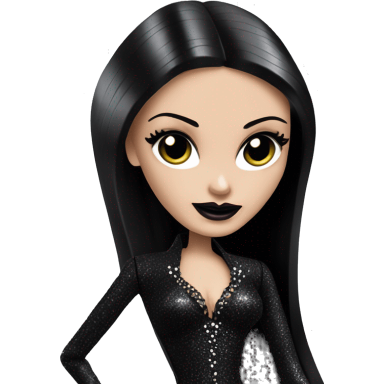 Morticia Addams. Show full.Gothic bikini glittergirl Barbie  emoji