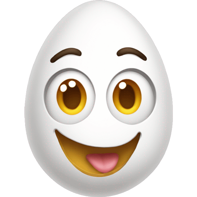 Easter funny egg emoji