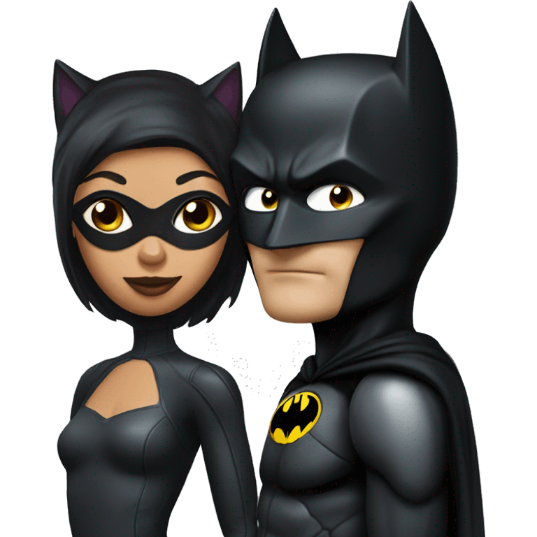 Catwoman and batman  emoji