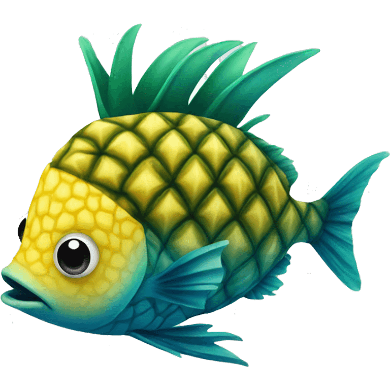 Pineapple fish  emoji