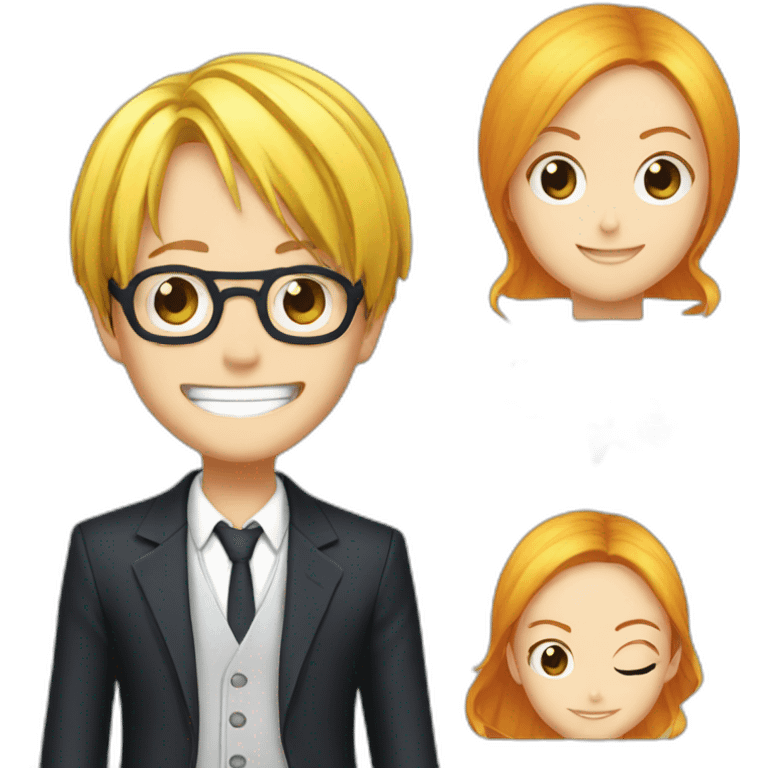 Sanji ans nami emoji