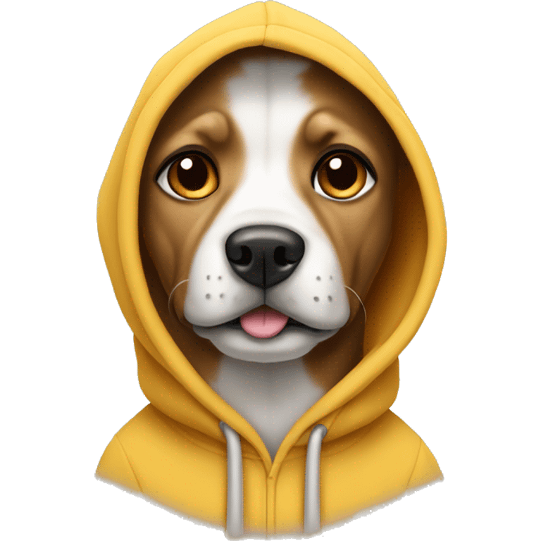 dog wearing a hoodie emoji