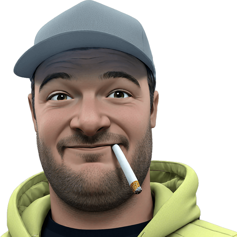 smoking portrait of a man emoji