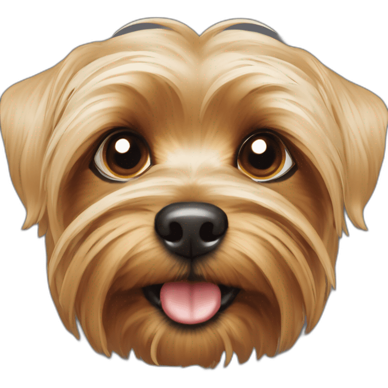 Chien yorkshire terriers aveugle d’un œil  emoji