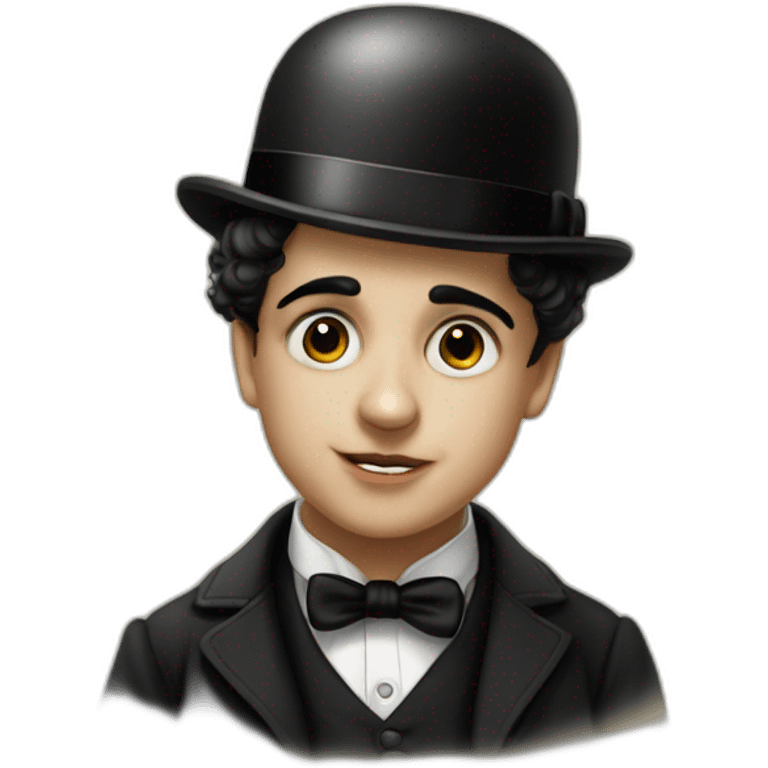 young Charlie Chaplin emoji