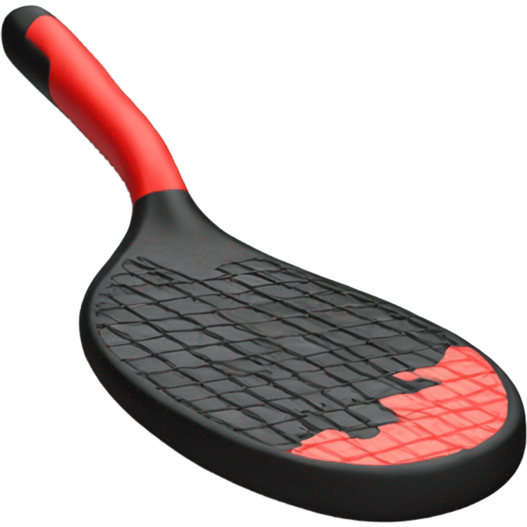 Paddle black red emoji