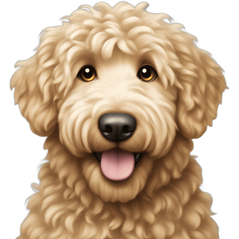 Bean the Golden Doodle Dog emoji