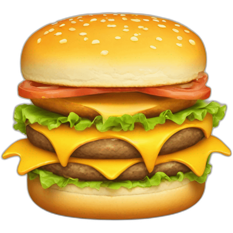 hamburger cheese emoji