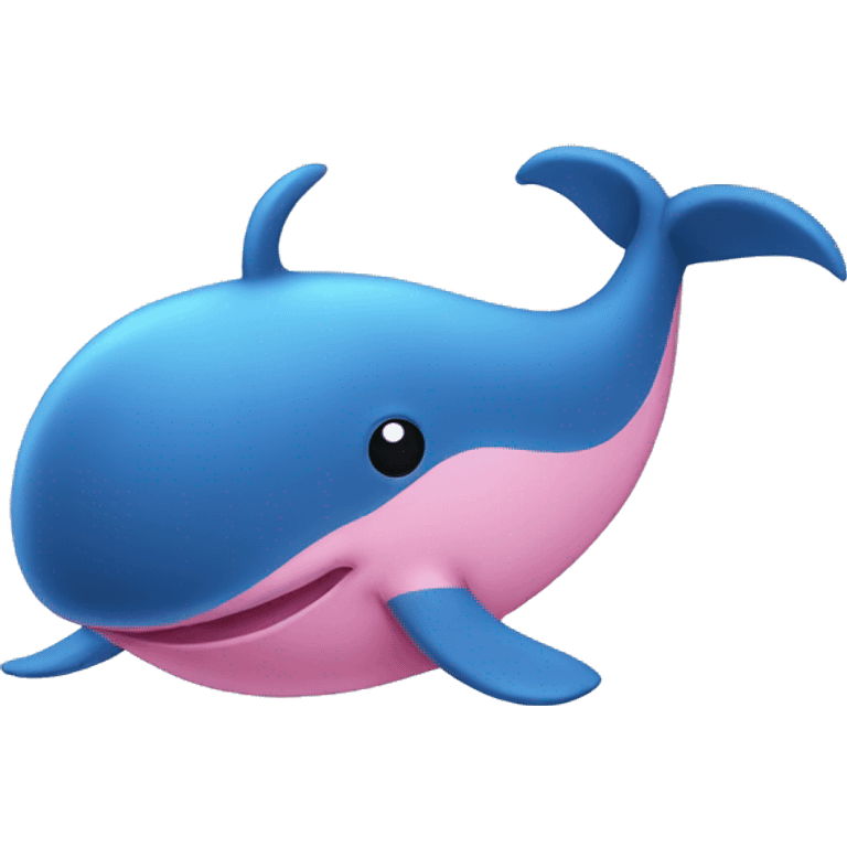 Pink Blue whale emoji